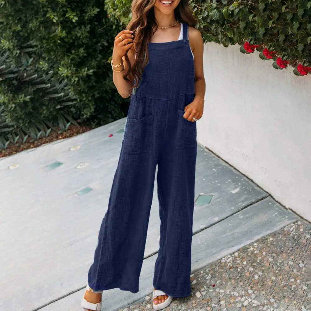 Trendy Women Overall Breathable Women Summer Jumpsuit Wide Leg Streetwear Women Overall Match Shoes
Trendy Women Overall Breathable Women Summer Jumpsuit Wide Leg Streetwear Women Overall Match Shoes