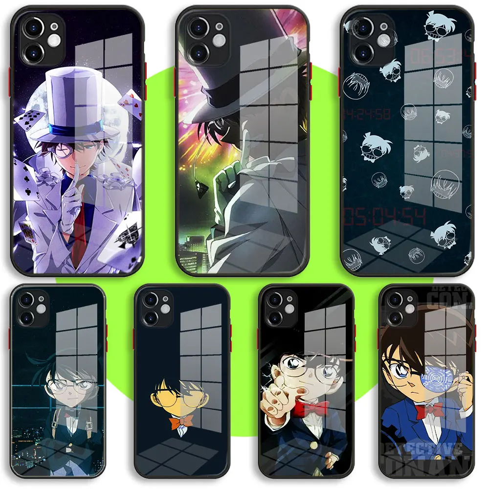 Liquid Tempered Glass Case For iPhone 13 11 12 Mini Pro Max XS XR X 7 8 6 Plus SE2 Silicone Cover Detective Conan Pattern
Liquid Tempered Glass Case For iPhone 13 11 12 Mini Pro Max XS XR X 7 8 6 Plus SE2 Silicone Cover Detective Conan Pattern