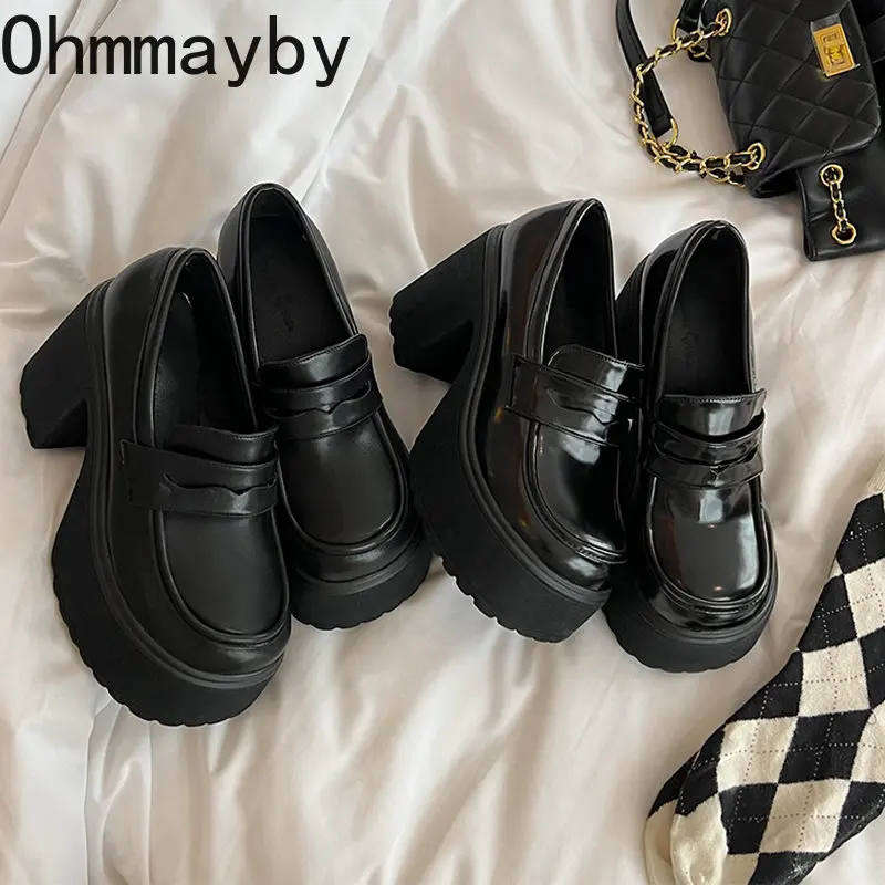 Женские туфли-лодочки на платформе, без застежки, в японском стиле Харадзюку, 2023
Женские туфли-лодочки на платформе, без застежки, в японском стиле Харадзюку, 2023