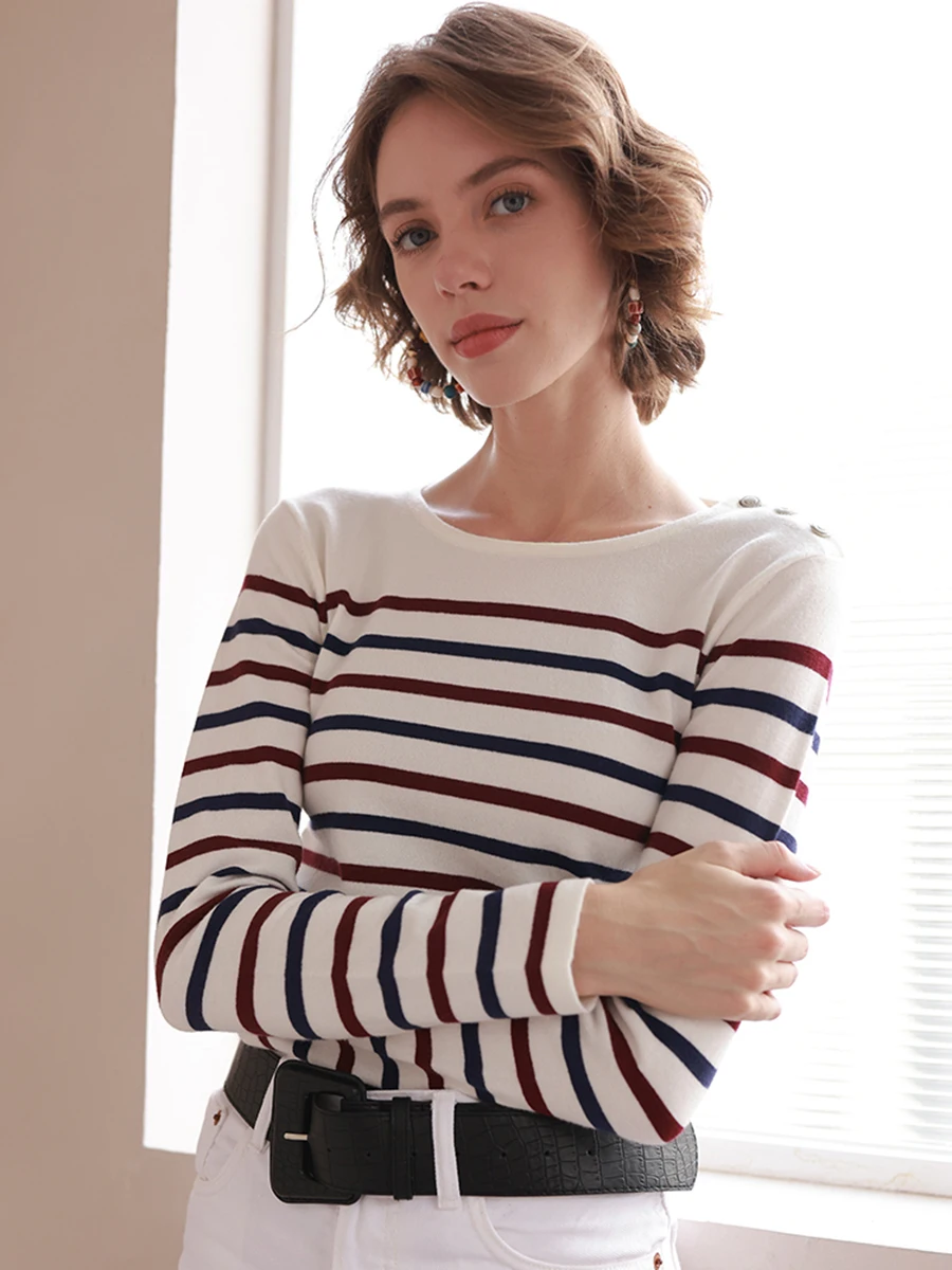 Striped Graphic T-shirt Woman 2022 Autumn Long Sleeve Round Neck Casual Tee Shirts Female Vintage Elegant Chic Tshirts Tops
Striped Graphic T-shirt Woman 2022 Autumn Long Sleeve Round Neck Casual Tee Shirts Female Vintage Elegant Chic Tshirts Tops