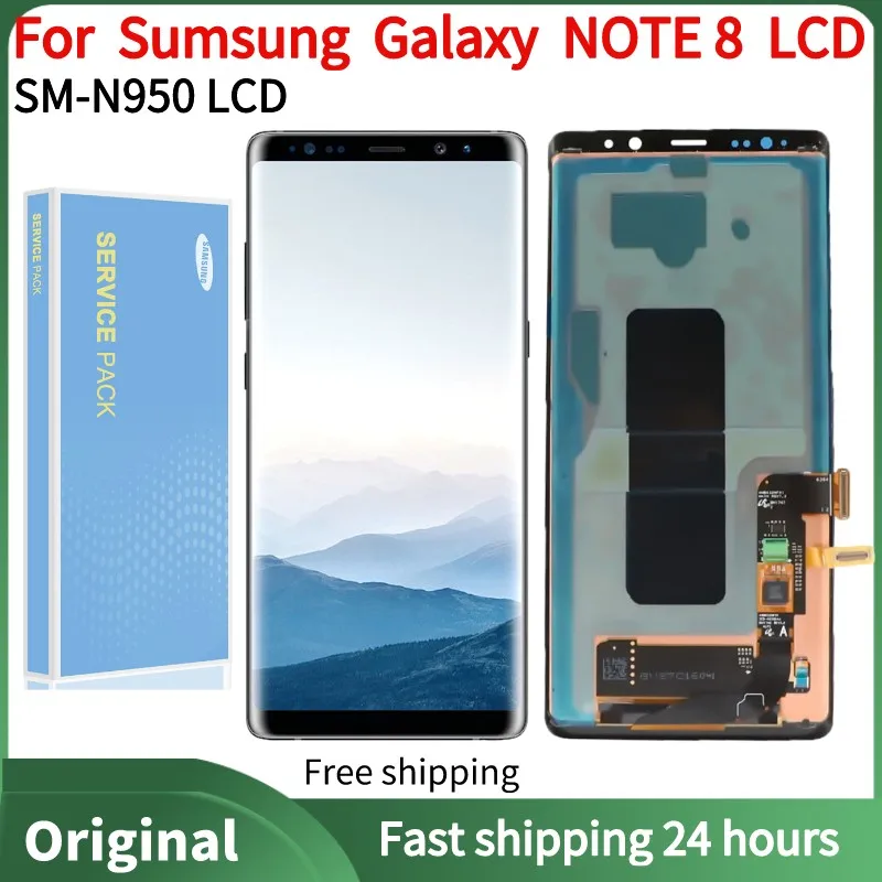 Original 6.3"AMOLED LCD For Samsung Note8 N950 LCD For Samsung Note8 N950F Display Touch Screen Digitizer Assembly Repair Parts
Original 6.3"AMOLED LCD For Samsung Note8 N950 LCD For Samsung Note8 N950F Display Touch Screen Digitizer Assembly Repair Parts