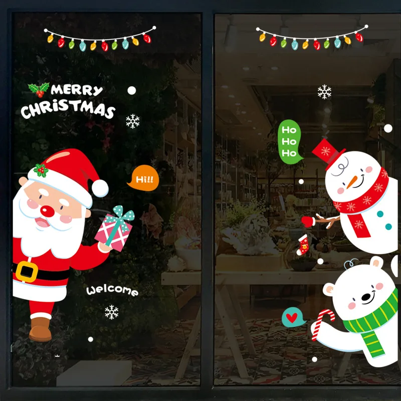 Christmas Santa Claus Wall Stickers Showcase Glass Decoration Removable New Year Waterproof Self-Adhesive Wallpapers Decals
Christmas Santa Claus Wall Stickers Showcase Glass Decoration Removable New Year Waterproof Self-Adhesive Wallpapers Decals