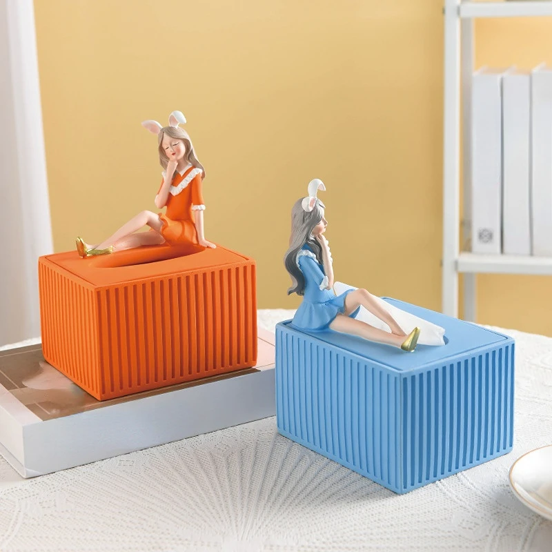 Креативная современная и простая функция хранения салфеток, милый кролик, новоселье, новый дом для хранения, украшение для гостиной 
Креативная современная и простая функция хранения салфеток, милый кролик, новоселье, новый дом для хранения, украшение для гостиной
