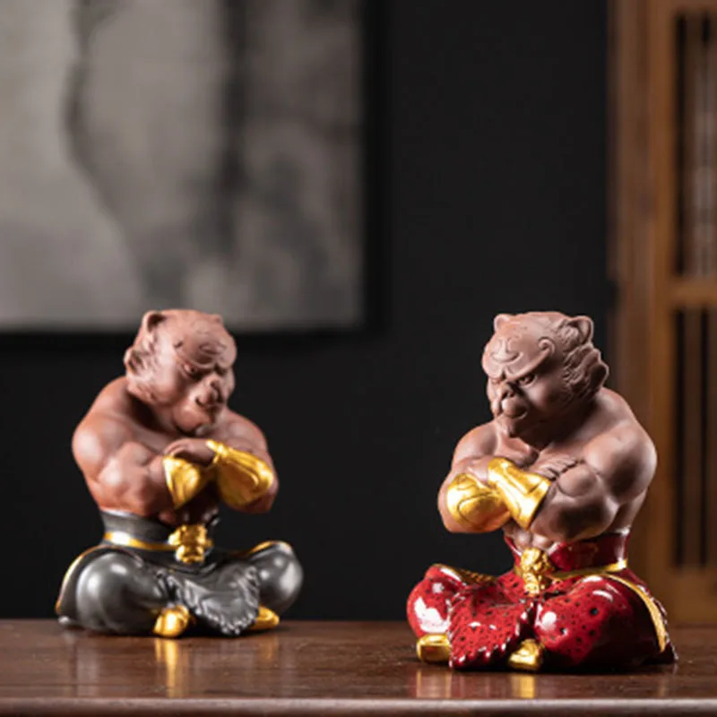 Yixing Purple Clay Sculpture Tea Pet Creative Sit Tiger Statue Tea Figurine Ornaments Handmade Home Tea Set Decoration Art Gifts
Yixing Purple Clay Sculpture Tea Pet Creative Sit Tiger Statue Tea Figurine Ornaments Handmade Home Tea Set Decoration Art Gifts
