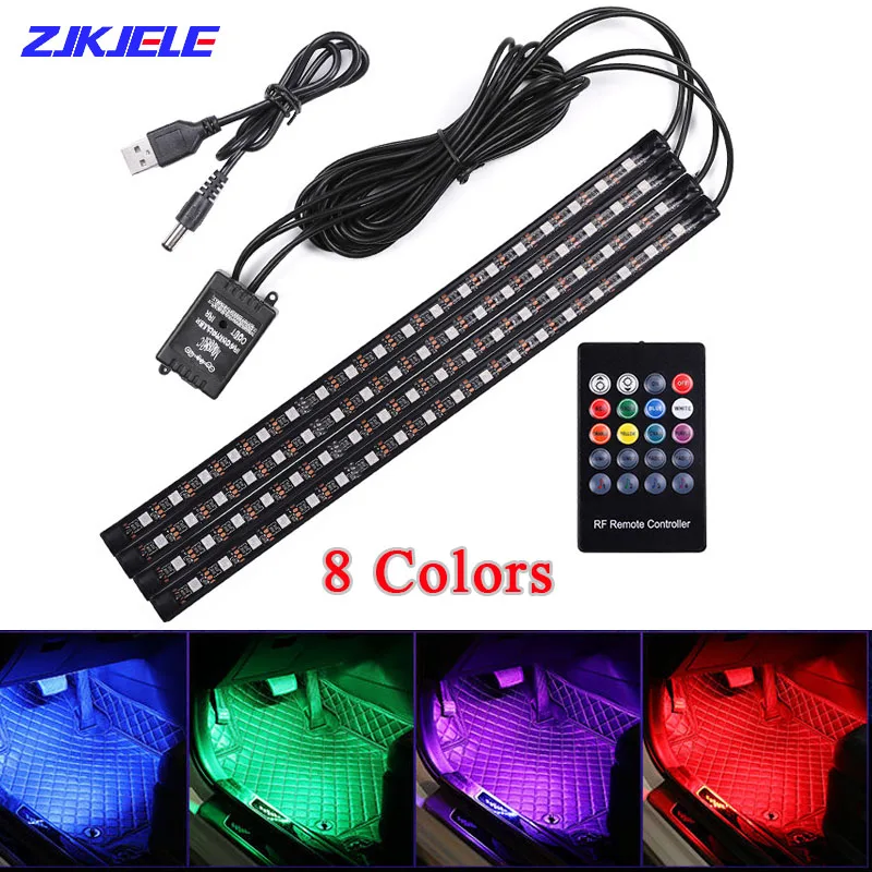 12V 24/48/72 LED Automotive Interior Decorative Lights LED Car Foot Light Atmosphere Lamp Ambient Lamp Remote/Voice Control
12V 24/48/72 LED Automotive Interior Decorative Lights LED Car Foot Light Atmosphere Lamp Ambient Lamp Remote/Voice Control