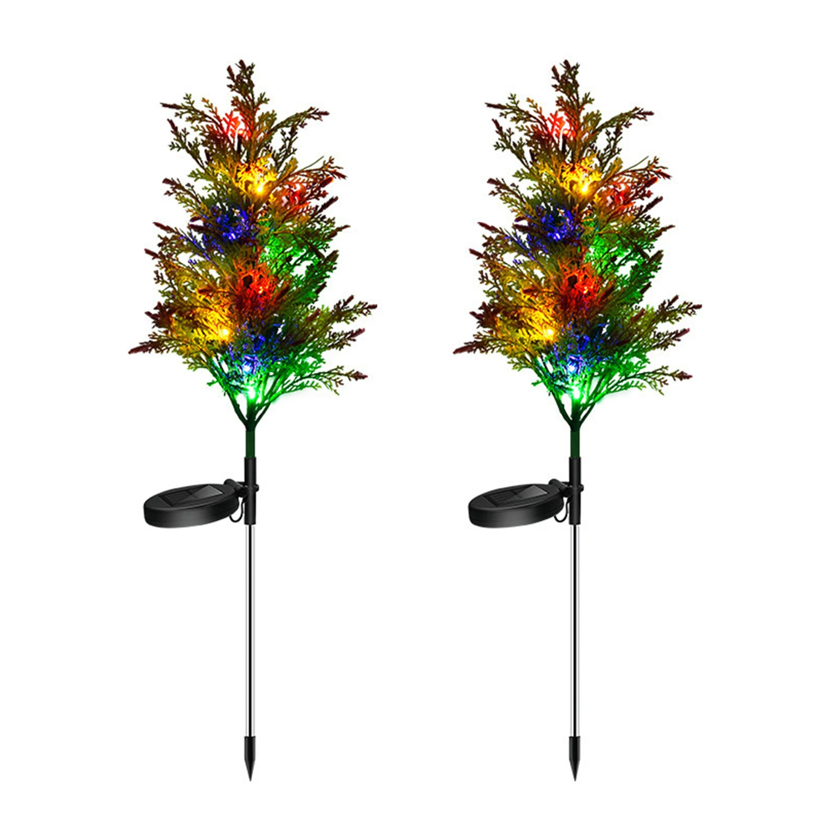 2pcs Solar Christmas Decoration Lights Colorful Led Christmas Tree Garden LightsWaterproof Garden Courtyard Christmas Decorative
2pcs Solar Christmas Decoration Lights Colorful Led Christmas Tree Garden LightsWaterproof Garden Courtyard Christmas Decorative