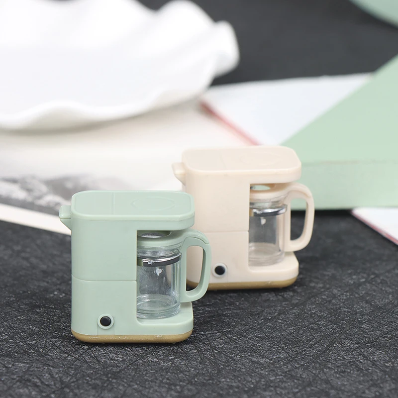 

1:12 Miniature Coffeemaker Kitchen Coffee Machine Coffee Pot Toy Model Simulation Kitchen Furniture Decor Dollhouse