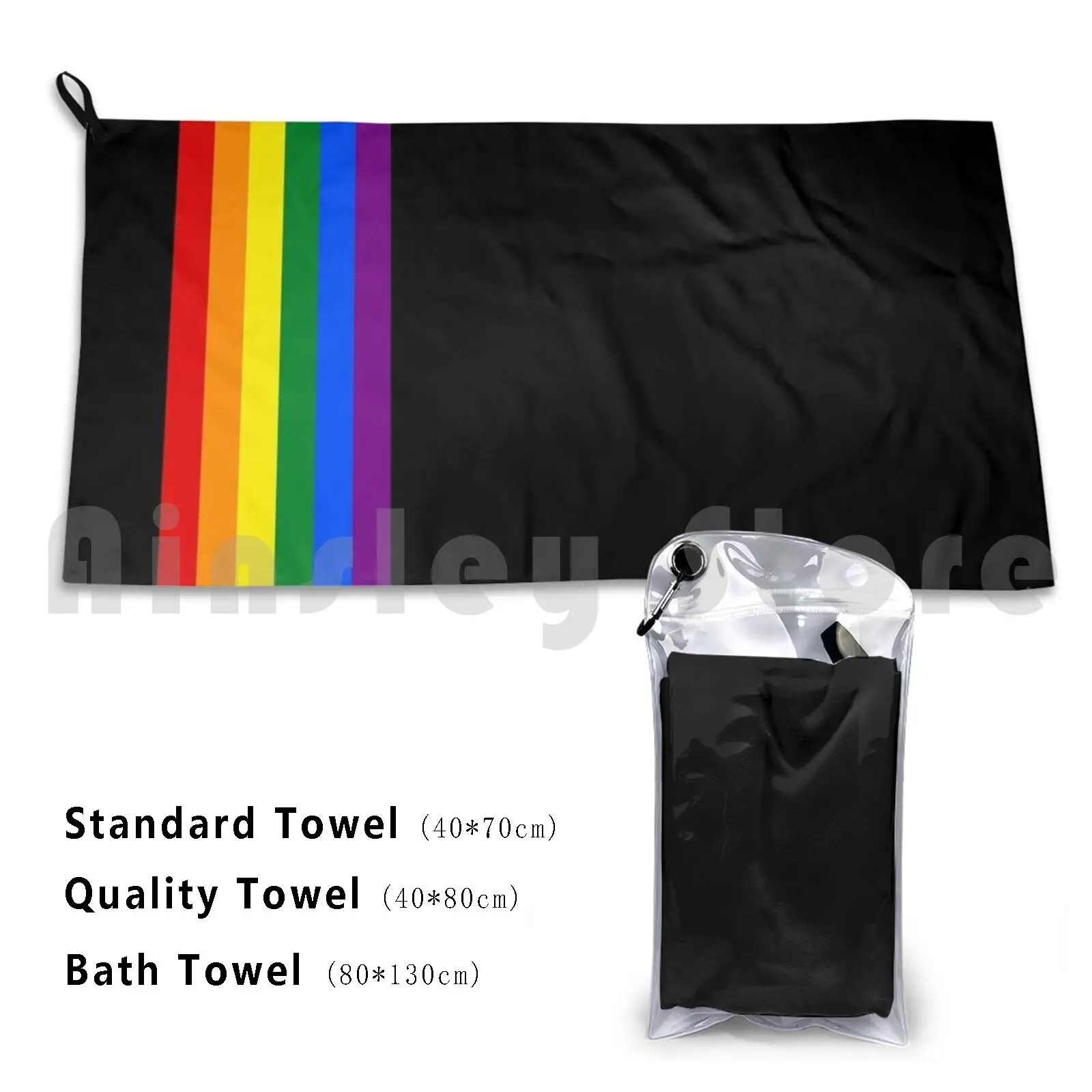 

Банное полотенце с радужным флагом, Пляжная подушка, Радужный Флаг