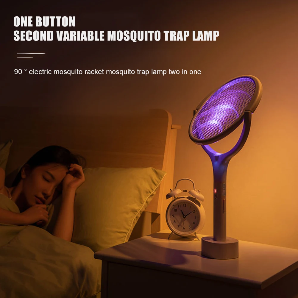 Mosquito Killer Lamp Electric shocker 90 Degree Rotatable UV Light USB Charging Bug Zapper Trap Flies Summer Fly Swatter
Mosquito Killer Lamp Electric shocker 90 Degree Rotatable UV Light USB Charging Bug Zapper Trap Flies Summer Fly Swatter