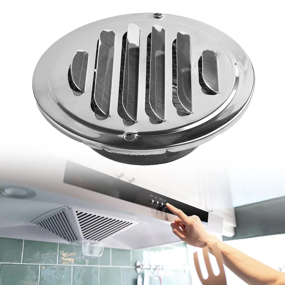1PC Stainless Steel Vent Flat Round Air Vent Grill Metal Cover Circle Ducting Ventilation ⌀80mm 100mm Suitable For Home
1PC Stainless Steel Vent Flat Round Air Vent Grill Metal Cover Circle Ducting Ventilation ⌀80mm 100mm Suitable For Home
