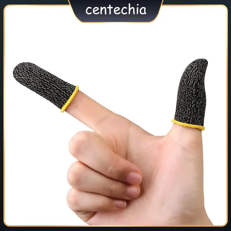 

Ultra-thin High Sensitivity Thumb Fingertip Sleeves Sweatproof Finger Cots Fiber Gaming Finger Sleeve For Pubg Lightweight