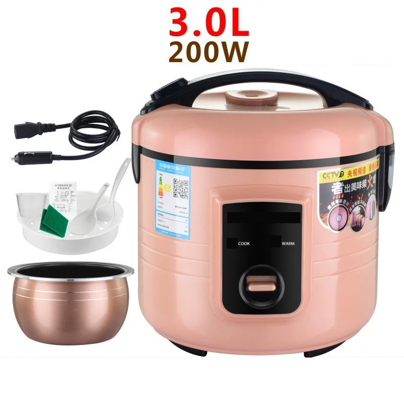 Car electric rice cooker 24V large truck 3 liters cooking 24 volt car pot 2-4 people 3L extension cord
Car electric rice cooker 24V large truck 3 liters cooking 24 volt car pot 2-4 people 3L extension cord