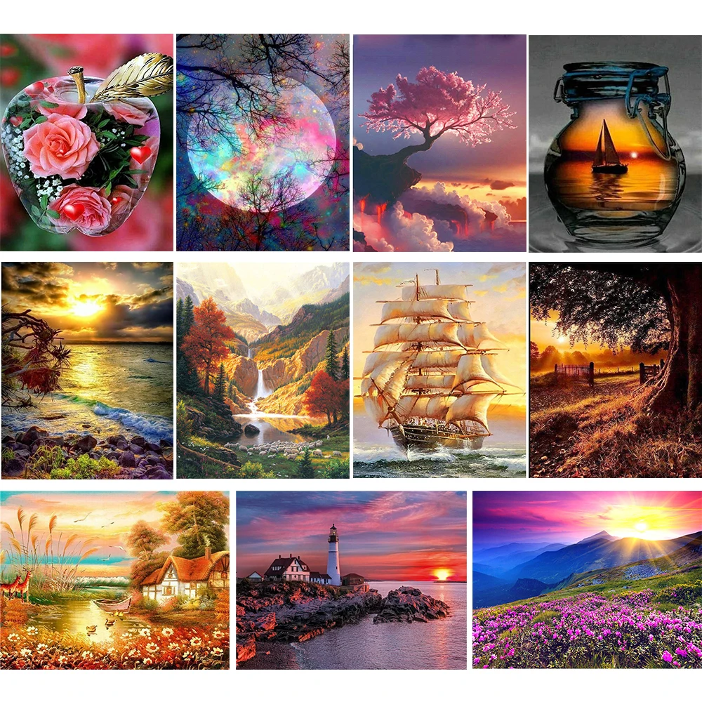 Full Round Diamond Painting 5D Landscape Embroidery Pyramid Mosaic New Arrival Home Decoration Gift
Full Round Diamond Painting 5D Landscape Embroidery Pyramid Mosaic New Arrival Home Decoration Gift