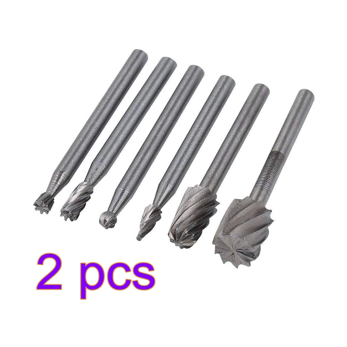 6PCS HSS Rotary Multi Tool Burr Routing Router Bit Mill Attachment Compatible for Dremel
6PCS HSS Rotary Multi Tool Burr Routing Router Bit Mill Attachment Compatible for Dremel