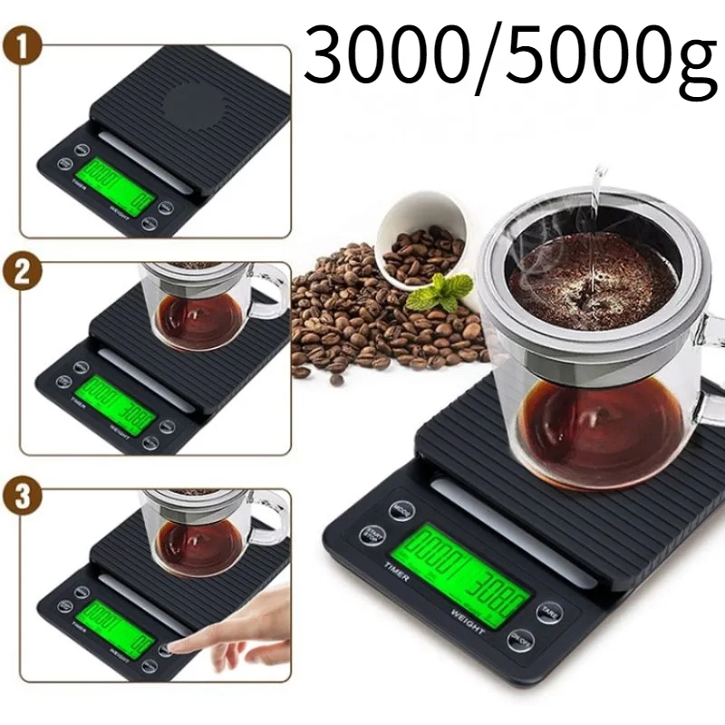 

5000g/0.1g Electronic Scale Digital Precision Scales Kitchen High Balance For Food Jewelry Weighing Weight Food Mini scale Tools