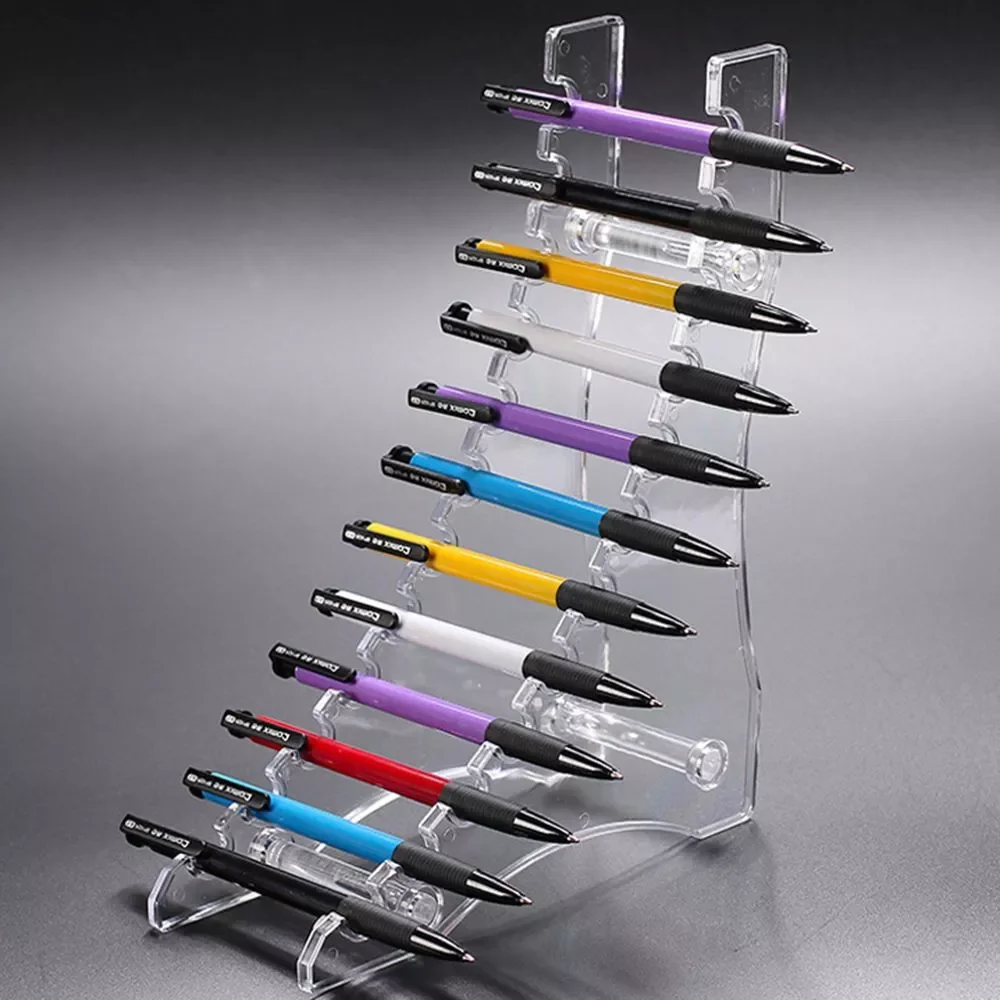 6/12-Slots Ballpoint Pen Display Stand Organizer Storage Transparent Nail Brush Holder Acrylic Pen Holder Makeup Brush Rack
6/12-Slots Ballpoint Pen Display Stand Organizer Storage Transparent Nail Brush Holder Acrylic Pen Holder Makeup Brush Rack