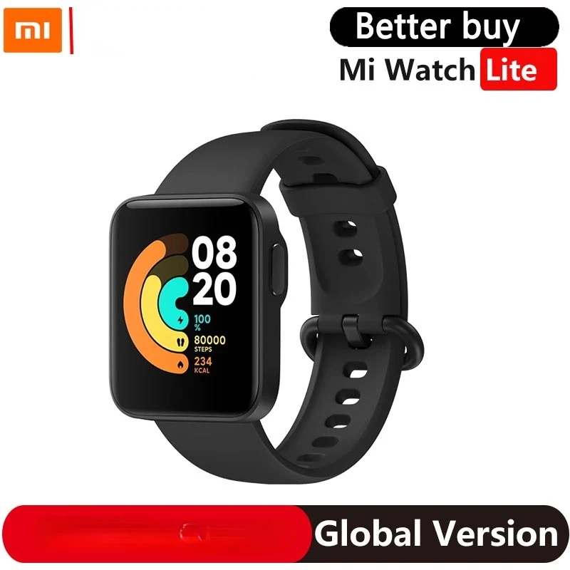 Xiaomi Mi Watch Lite GPS Fitness Heart Rate Monitor Tracker 1.4inch Alarm Clock Redmi Smart Watch Wristband Global Version
Xiaomi Mi Watch Lite GPS Fitness Heart Rate Monitor Tracker 1.4inch Alarm Clock Redmi Smart Watch Wristband Global Version