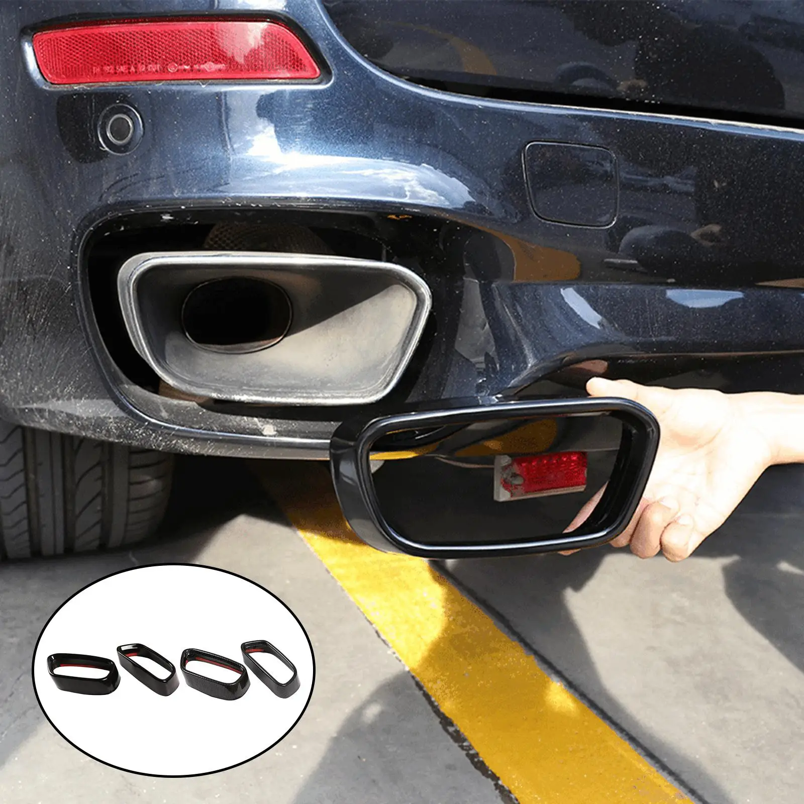 Tail Throat Frame Decoration Repalcement Parts Accessory Exhaust Covers Stickers for x6 2015-2019 for x5 2014-2018
Tail Throat Frame Decoration Repalcement Parts Accessory Exhaust Covers Stickers for x6 2015-2019 for x5 2014-2018