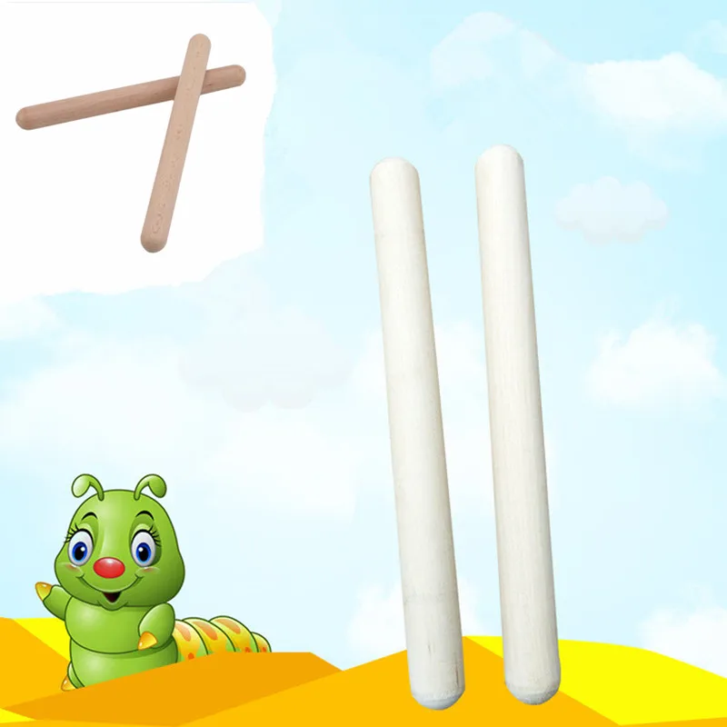 2Pcs Wooden Rhythm Rod Stick Kindergarten Teaching Learning Education Tools Kids Toys Musical Instrument Toys Orff Music Toys
2Pcs Wooden Rhythm Rod Stick Kindergarten Teaching Learning Education Tools Kids Toys Musical Instrument Toys Orff Music Toys
