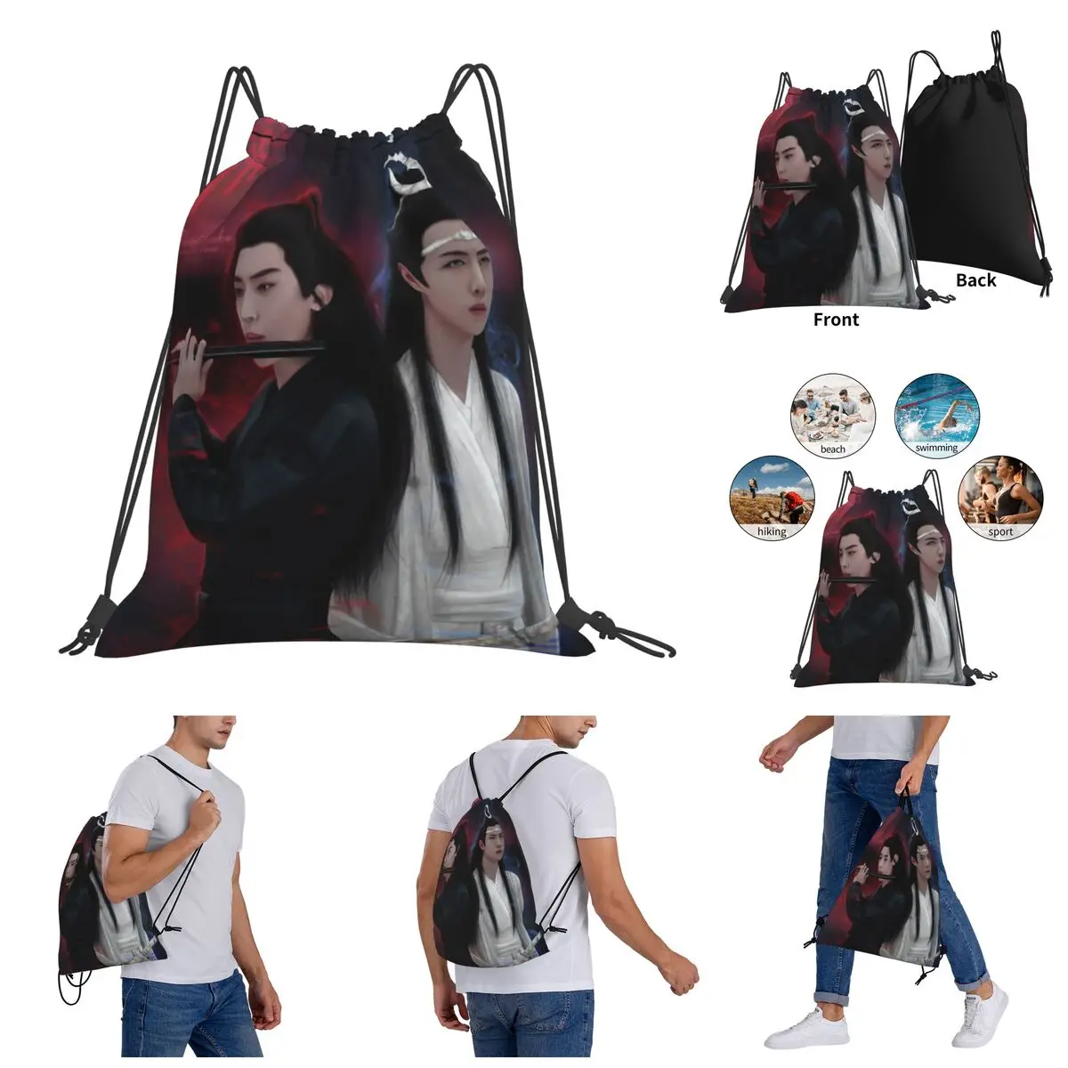 Wangxian Сумки на шнурке untameгрязь, спортивная сумка, винтажный рюкзак с графическим рисунком, забавная винтажная Полевая Сумка R246
Wangxian Сумки на шнурке untameгрязь, спортивная сумка, винтажный рюкзак с графическим рисунком, забавная винтажная Полевая Сумка R246