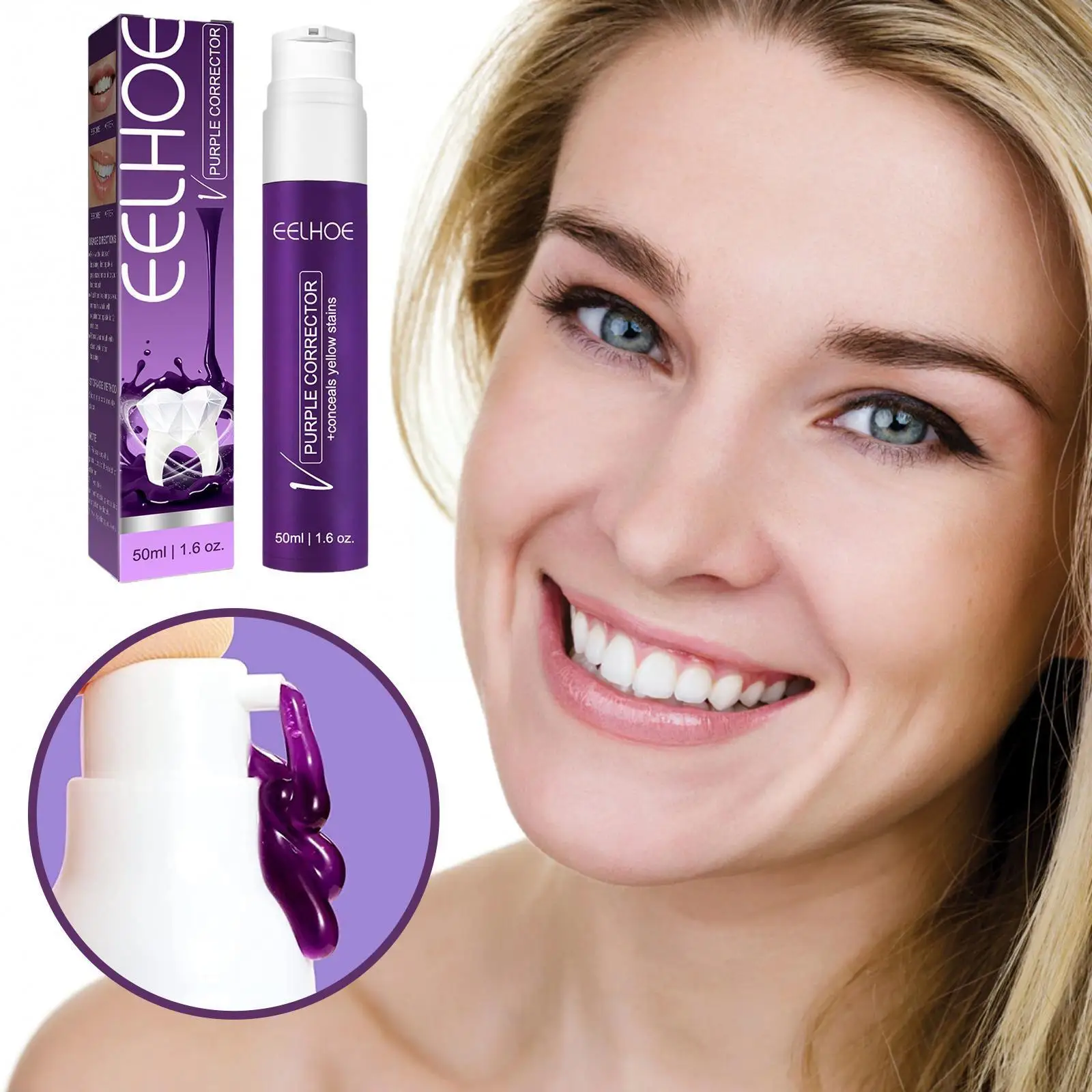 50ml Purple Whitening Toothpaste Color Tooth Correction Whitener Remove Stains Shipping Non-invasive Drop Toothpaste Teeth H5Y1
50ml Purple Whitening Toothpaste Color Tooth Correction Whitener Remove Stains Shipping Non-invasive Drop Toothpaste Teeth H5Y1
