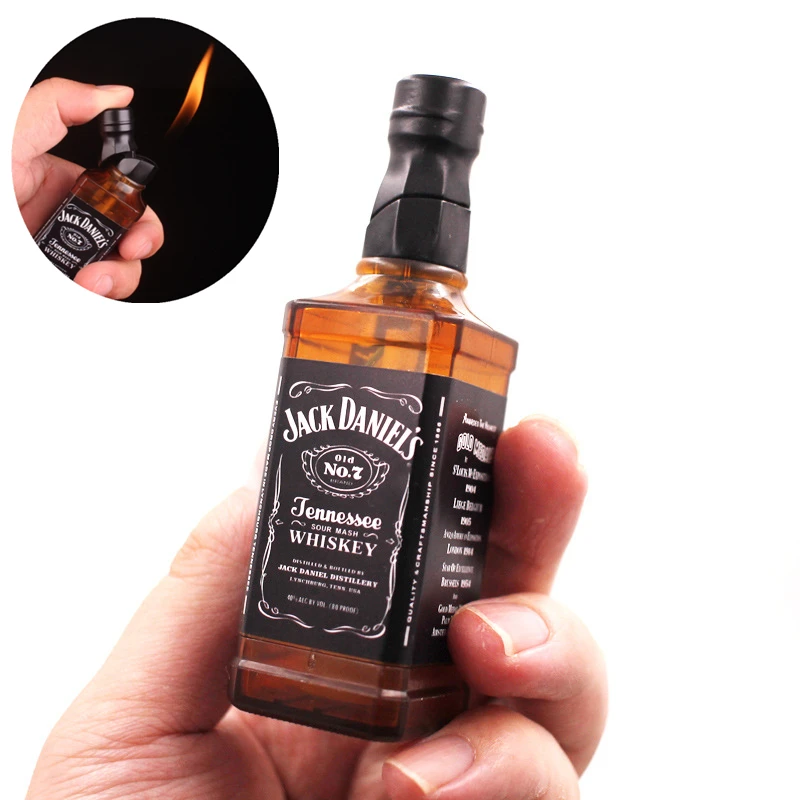 New Personality Creative Butane Open Flame Lighter Whiskey Bottle Lighter Smoking Accessories Tobacco Accessories Men Gifts
New Personality Creative Butane Open Flame Lighter Whiskey Bottle Lighter Smoking Accessories Tobacco Accessories Men Gifts