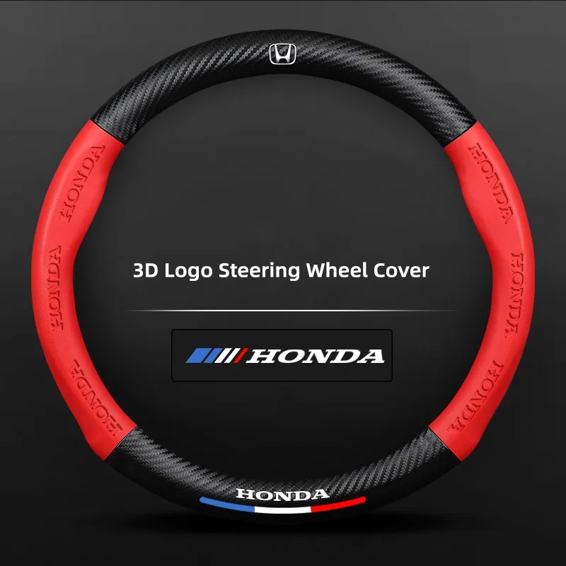 Car Steering Wheel Cover For Honda Anti-skid Carbon Fiber Accord CRV Fit Civic Universal Auto Interior Decoration Accessories
Car Steering Wheel Cover For Honda Anti-skid Carbon Fiber Accord CRV Fit Civic Universal Auto Interior Decoration Accessories