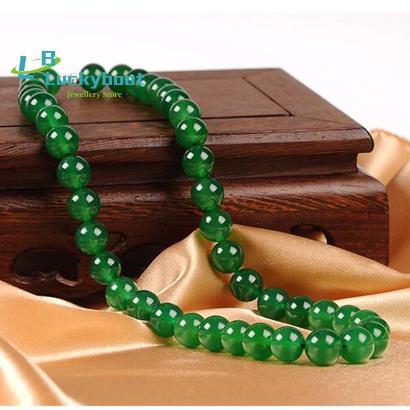 Natural Green Jade Chalcedony Simple Transparent Bead Necklace Charm Accessories Hand-Carved Lucky Amulet Gifts for Women Men
Natural Green Jade Chalcedony Simple Transparent Bead Necklace Charm Accessories Hand-Carved Lucky Amulet Gifts for Women Men