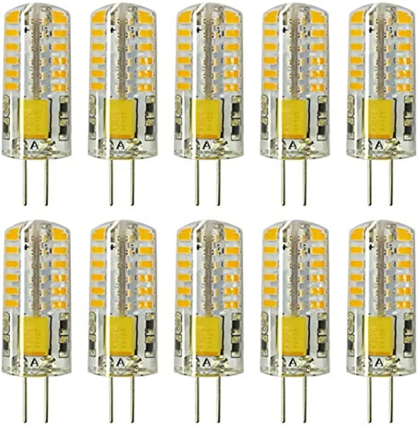 

10pcs 3W AC/DC 12V G4 LED Bulbs JC Bi-Pin Base Light Bulbs 20W-30W T3 Halogen Bulb Replacement Landscape Bulbs