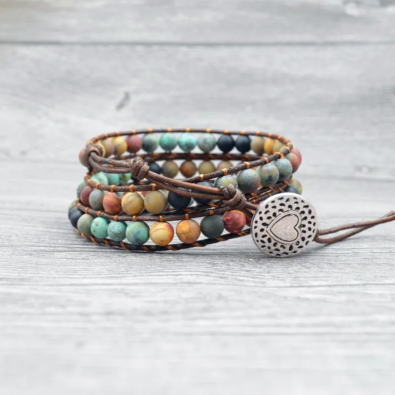 Boho Style Long Leather Strap Colorful Unisex Bracelet Fashion Multilayer Beaded Handmade Ladies Jewelry Men's Bracelet Gift
Boho Style Long Leather Strap Colorful Unisex Bracelet Fashion Multilayer Beaded Handmade Ladies Jewelry Men's Bracelet Gift