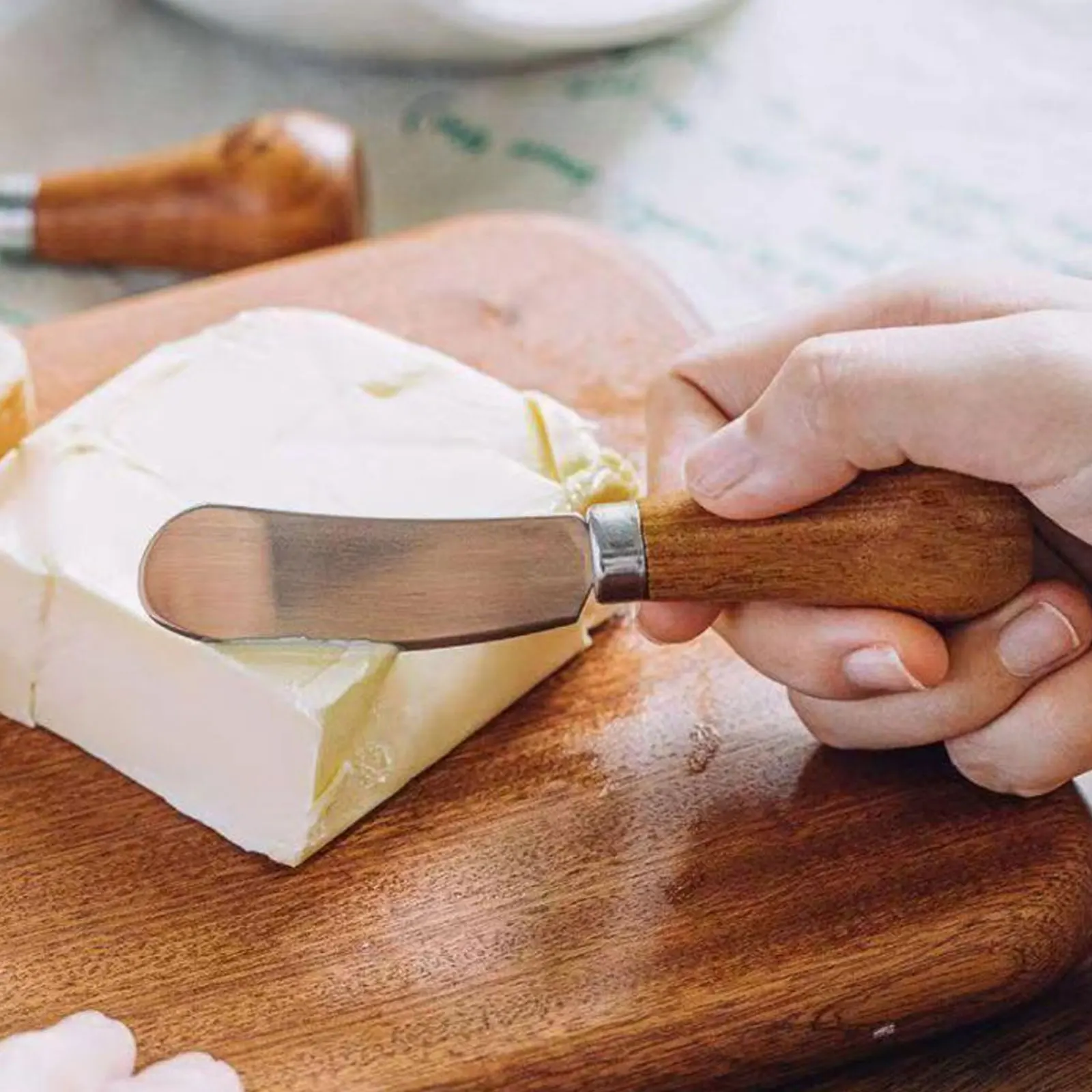 

Creative Standing Butter Knife Mini Cream Cheese Spreader Knives Bear Cute Paws Painted Wooded Handle Fruit Jam Spreading Knifes
