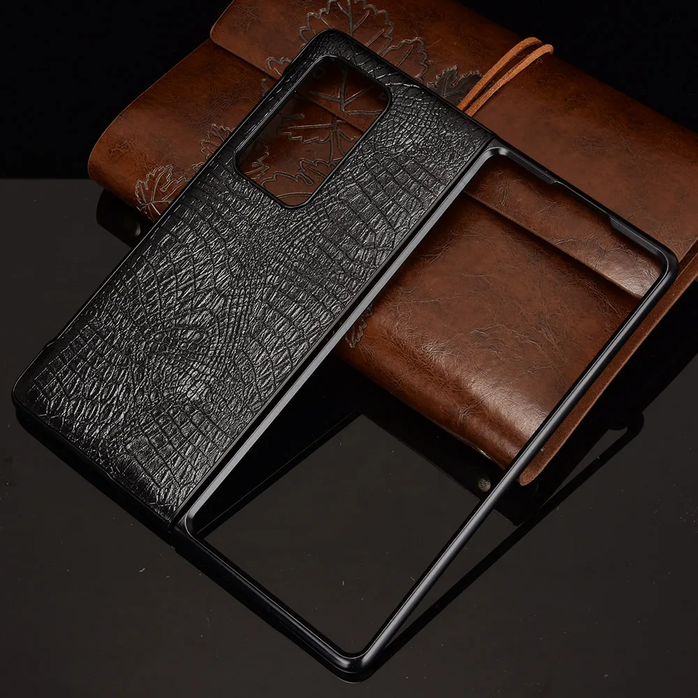 100%Natural Crocodile Texture Leather Phone Case For Huawei Mate X2 P50 Pocket Hard Bottom Plastic Back Cover Case
100%Natural Crocodile Texture Leather Phone Case For Huawei Mate X2 P50 Pocket Hard Bottom Plastic Back Cover Case