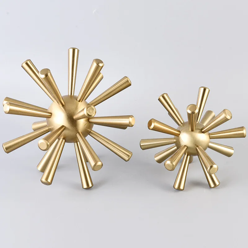 Metal Ball Golden Geometry Sea Urchin Shape Virus Abstract Golden Ball Handicraft Ornaments Home Decoration Accessories
Metal Ball Golden Geometry Sea Urchin Shape Virus Abstract Golden Ball Handicraft Ornaments Home Decoration Accessories
