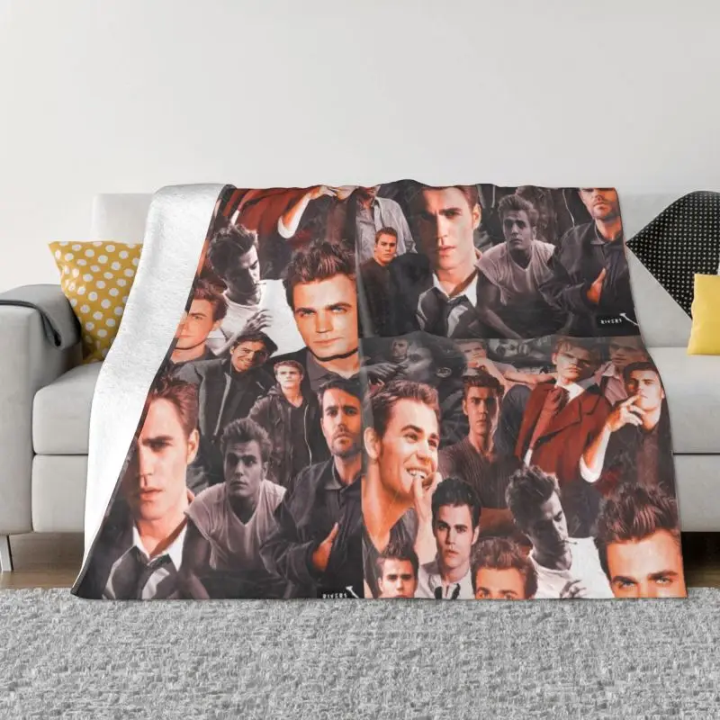 

Стефан Сальваторе, Дневники вампира, одеяло для ТВ-шоу, удобное Фланелевое диванное покрывало для дивана и кровати Деймона Сальваторе