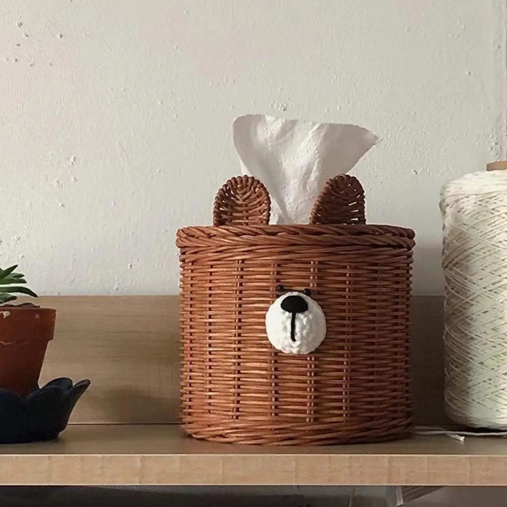 Excellent Tissue Box Burr Free 2 Colors Paper Box Lovely Bear Tissue Holder Desktop Ornament for Dorm Paper Box
Excellent Tissue Box Burr Free 2 Colors Paper Box Lovely Bear Tissue Holder Desktop Ornament for Dorm Paper Box