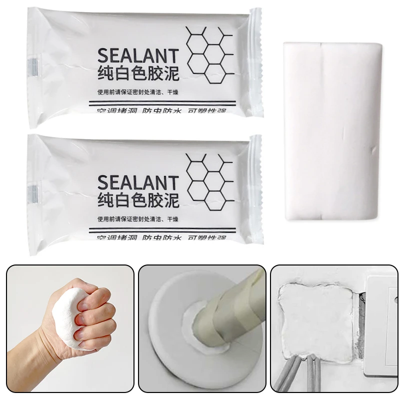 5Pcs Sealing Clay Wall Hole Plasticine Sewer Pipe Sealing Clay Sealant Waterproof House Air Conditioning Hole Anti-rat Sealant
5Pcs Sealing Clay Wall Hole Plasticine Sewer Pipe Sealing Clay Sealant Waterproof House Air Conditioning Hole Anti-rat Sealant