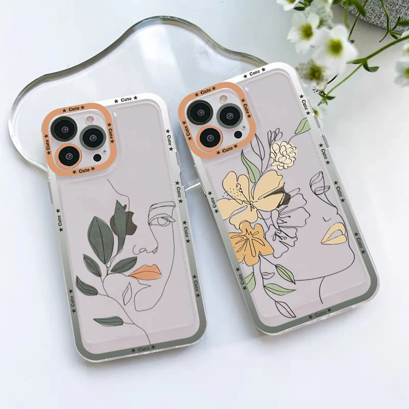 Line Girl Phone Case For IPhone 14 13 12 11 Pro Max Mini X Xs XR 6 7 8 Plus SE 2020 Transparent Case
Line Girl Phone Case For IPhone 14 13 12 11 Pro Max Mini X Xs XR 6 7 8 Plus SE 2020 Transparent Case