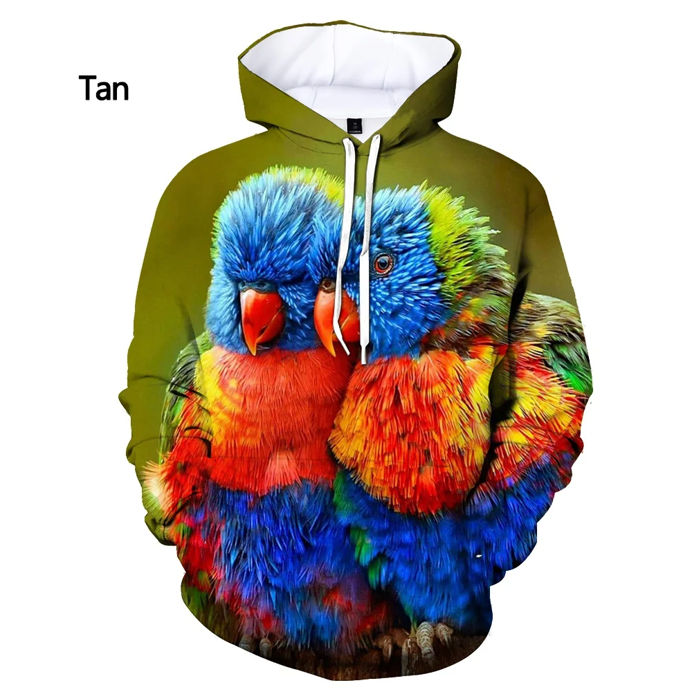 2022 New Fashion Parrot 3D Printed Hoodie Casual Animal Hoodie Men's Long-sleeved Individuality Hoodie streetwear
2022 New Fashion Parrot 3D Printed Hoodie Casual Animal Hoodie Men's Long-sleeved Individuality Hoodie streetwear