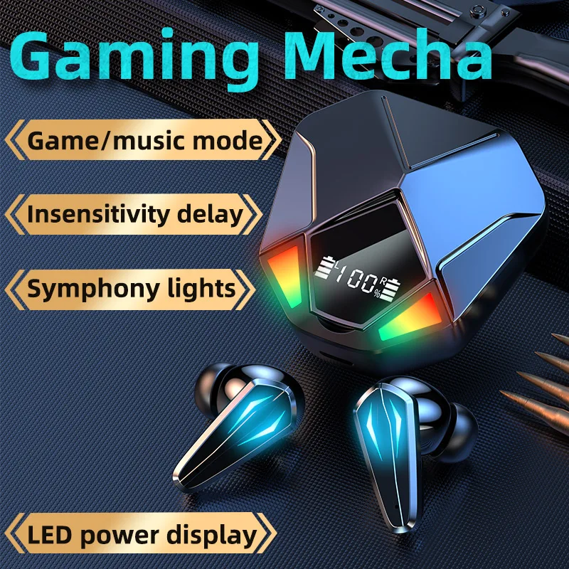 X6 Gaming Headset In-ear True Wireless Bluetooth Headphones with Microphone Active Noice Cancelling Sport Earphones
X6 Gaming Headset In-ear True Wireless Bluetooth Headphones with Microphone Active Noice Cancelling Sport Earphones