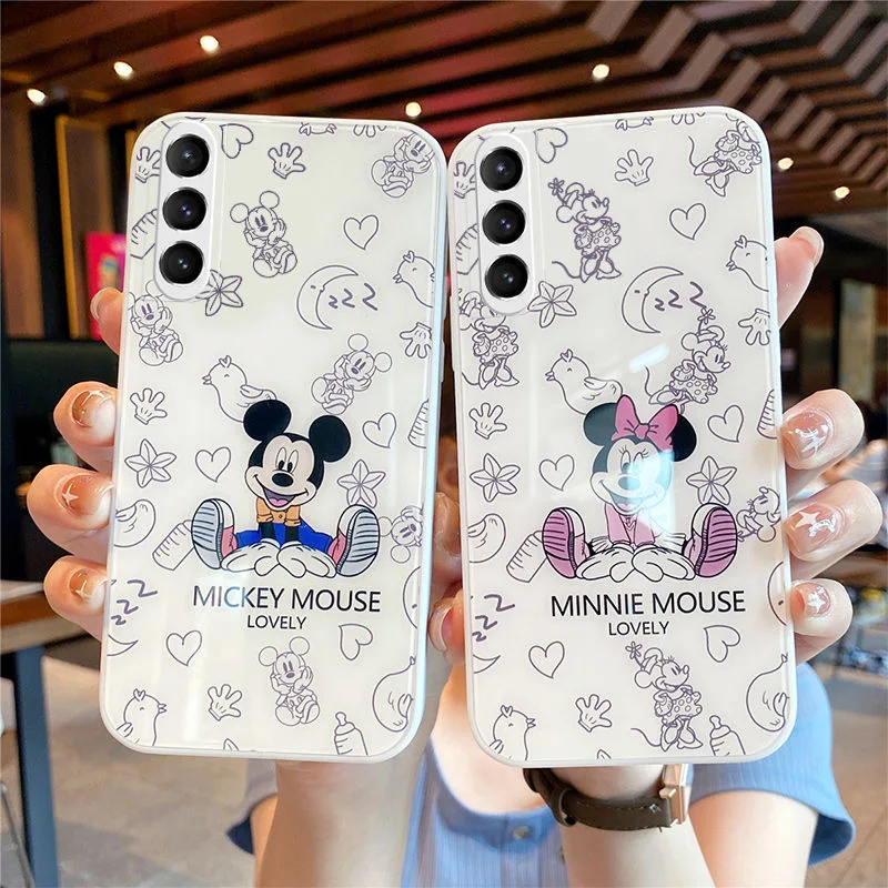 Disney Mickey Minnie Phone Case For Samsung S21 Soft Phone Shell S21Plus+ Anti-fall S21ultra Tide S20FE Female A72 Cute A52 5G
Disney Mickey Minnie Phone Case For Samsung S21 Soft Phone Shell S21Plus+ Anti-fall S21ultra Tide S20FE Female A72 Cute A52 5G