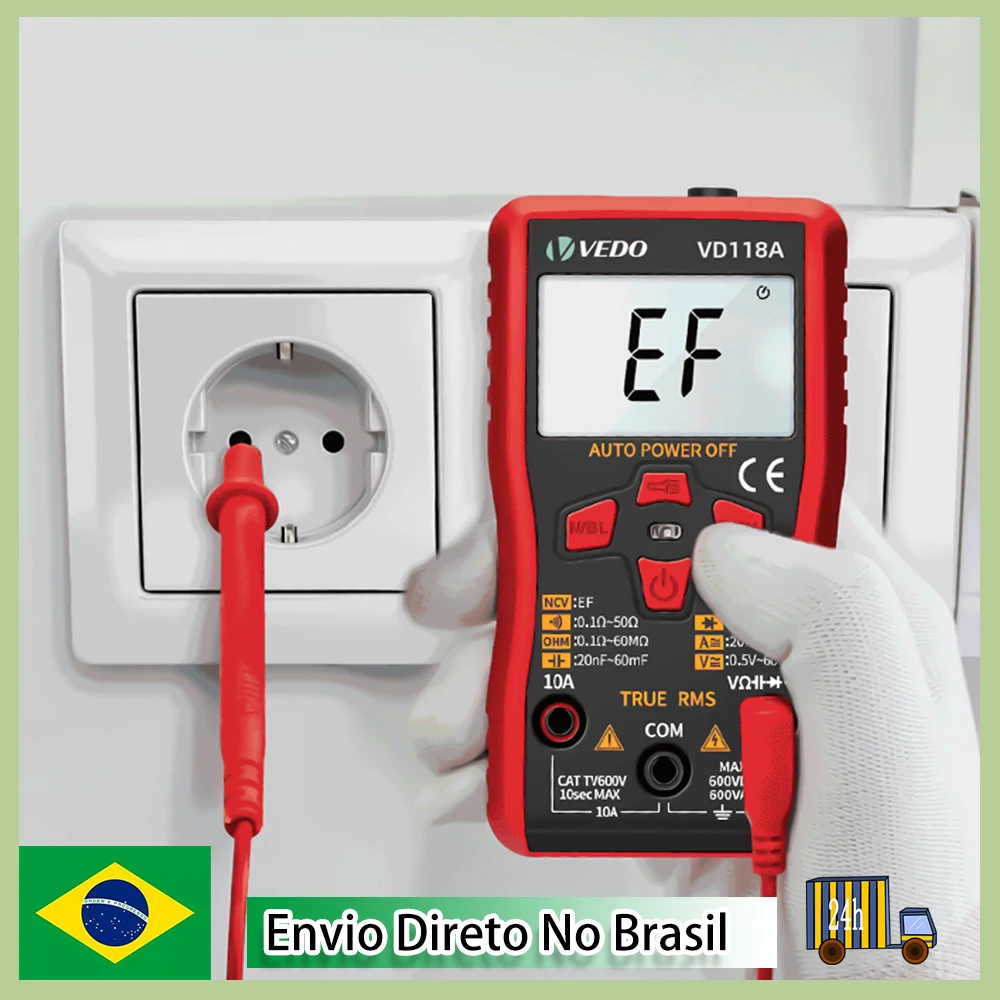 Mini Professional Digital Multimeter Electronic Components Voltmeter Smart Data Tester Count 6000
Mini Professional Digital Multimeter Electronic Components Voltmeter Smart Data Tester Count 6000