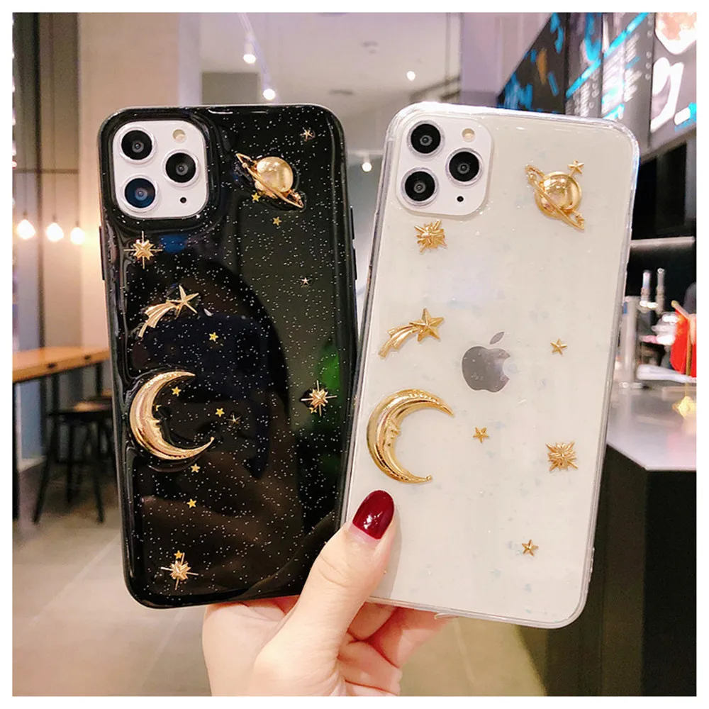 3D Three-dimensional Stars Moon Planet Phone Case for IPhone 13 12 11 Pro Max 6 6s 7 8 Plus XS Max XR X Plating Soft Anti Fall
3D Three-dimensional Stars Moon Planet Phone Case for IPhone 13 12 11 Pro Max 6 6s 7 8 Plus XS Max XR X Plating Soft Anti Fall