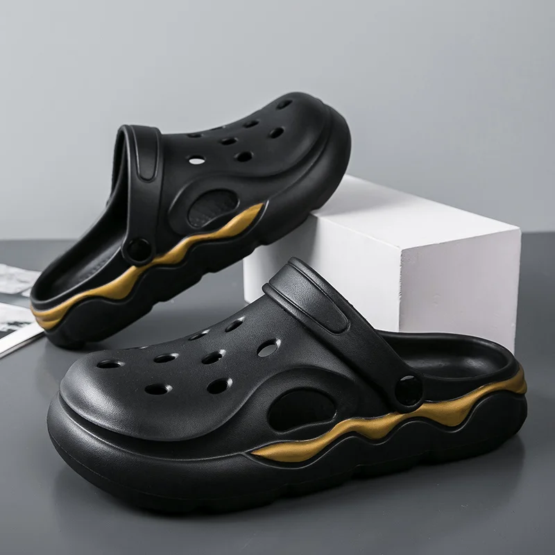 2023 Trend New Summer Slippers Men EVA Soft Bottom Wrap Head Massage Slides Light Beach Shoes Male Suitable Indoor and Outdoor
2023 Trend New Summer Slippers Men EVA Soft Bottom Wrap Head Massage Slides Light Beach Shoes Male Suitable Indoor and Outdoor