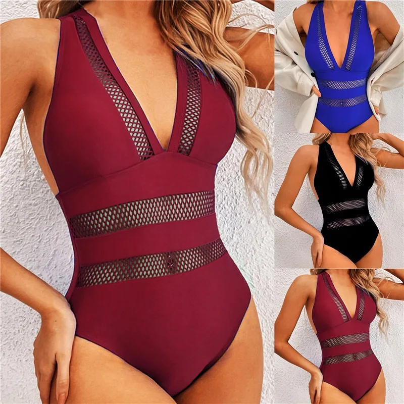 2022 New Sexy Mesh Patchwork Swimwear Women One Piece Swimsuit Female Push Up Bathers Bathing Suit Beachwear Swim Lady
2022 New Sexy Mesh Patchwork Swimwear Women One Piece Swimsuit Female Push Up Bathers Bathing Suit Beachwear Swim Lady