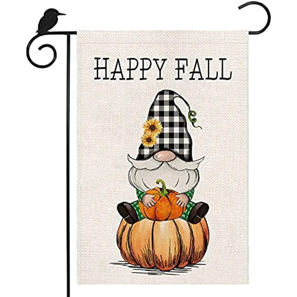 New Happy Fall Garden Flag, Buffalo Plaid Gnomes Pumpkin Sunflowers Yard Sign 12 x 18 inch Vertical Double Sided Seasonal Autumn 
New Happy Fall Garden Flag, Buffalo Plaid Gnomes Pumpkin Sunflowers Yard Sign 12 x 18 inch Vertical Double Sided Seasonal Autumn