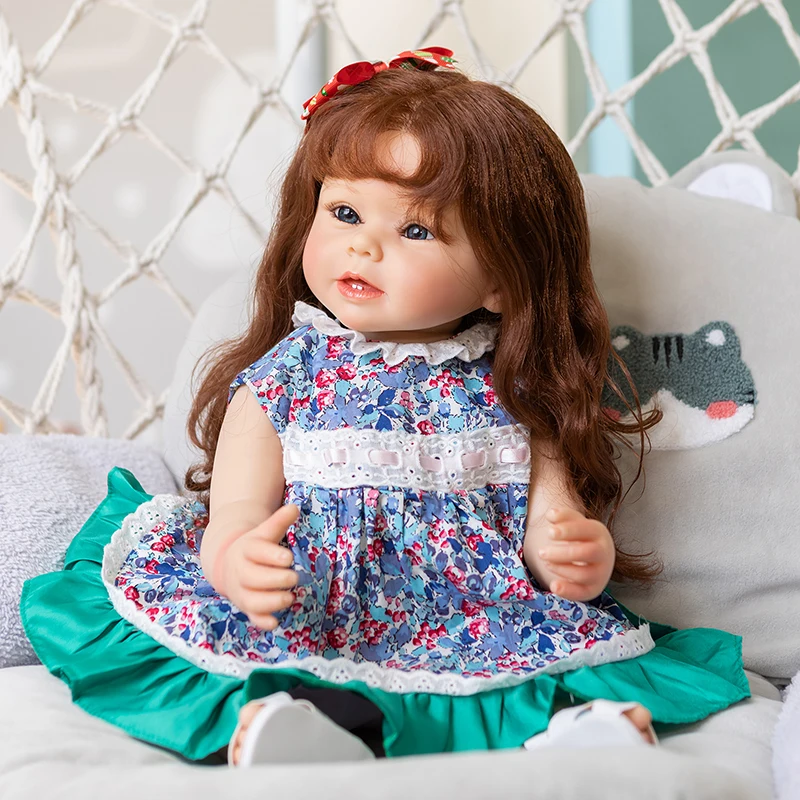 55CM Full Body Silicone Soft Real Touch Reborn Doll Bonnie Toddler Girl Princess Ideal Gifts for Children Bath Toy
55CM Full Body Silicone Soft Real Touch Reborn Doll Bonnie Toddler Girl Princess Ideal Gifts for Children Bath Toy