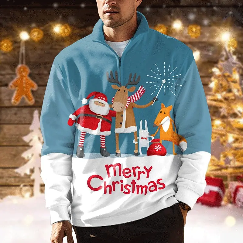 Winter Men's Hoodie 3d Christmas Printed Street Designer Pullover Fashion Sweatshirt Loose Oversized Tops Causul Sweater For Men
Winter Men's Hoodie 3d Christmas Printed Street Designer Pullover Fashion Sweatshirt Loose Oversized Tops Causul Sweater For Men