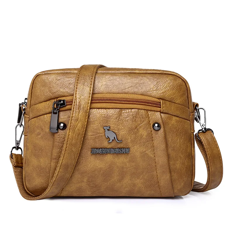 Luxury Women's New Square Shoulder Bag Soft Leather Simple Messenger Bag Multi-pocket Middle-aged Lady Mommy Crossbody Handbag
Luxury Women's New Square Shoulder Bag Soft Leather Simple Messenger Bag Multi-pocket Middle-aged Lady Mommy Crossbody Handbag