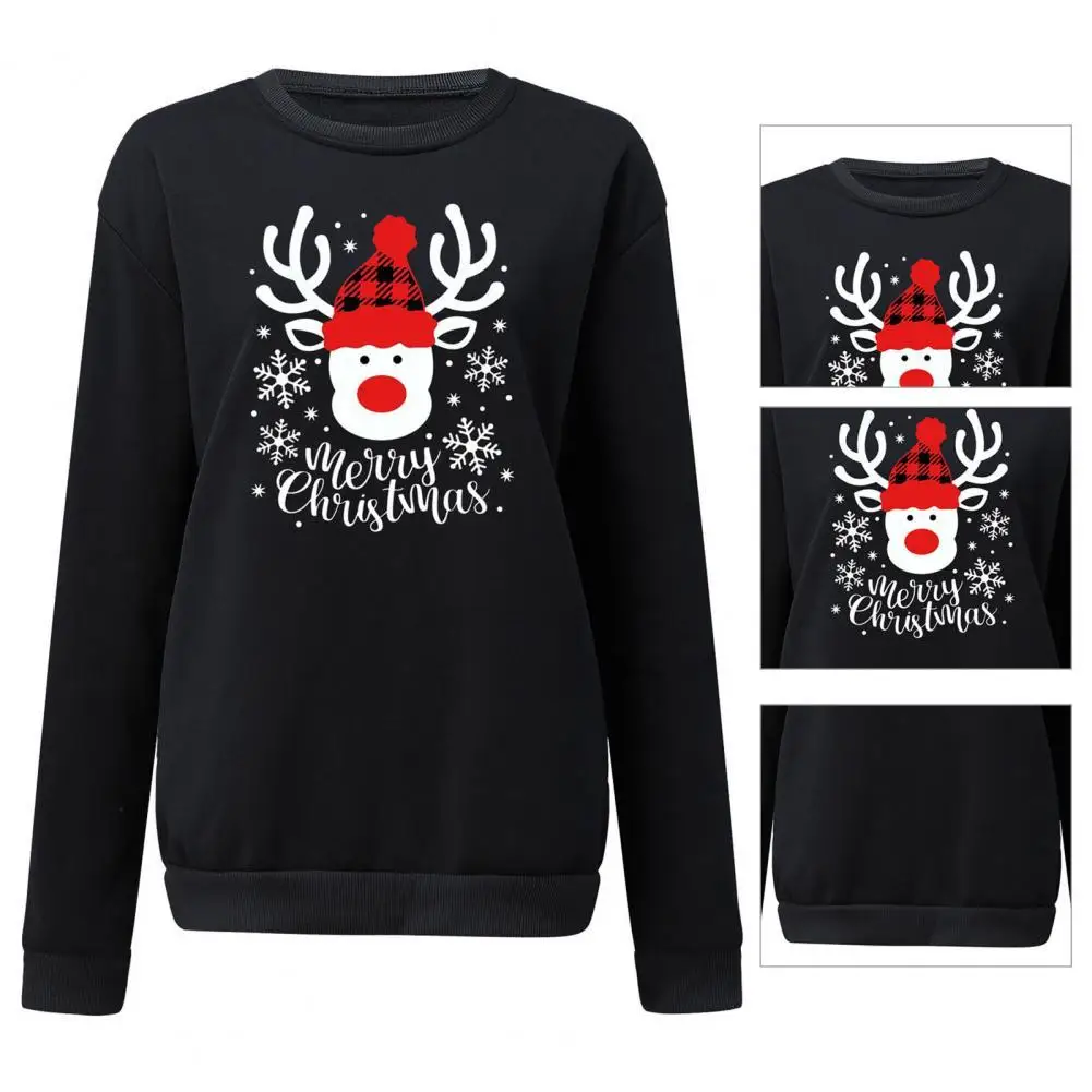 Pullover Sweatshirt Loose Fit Classic All-Match Christmas Elk Letter Print Sweatshirt
Pullover Sweatshirt Loose Fit Classic All-Match Christmas Elk Letter Print Sweatshirt