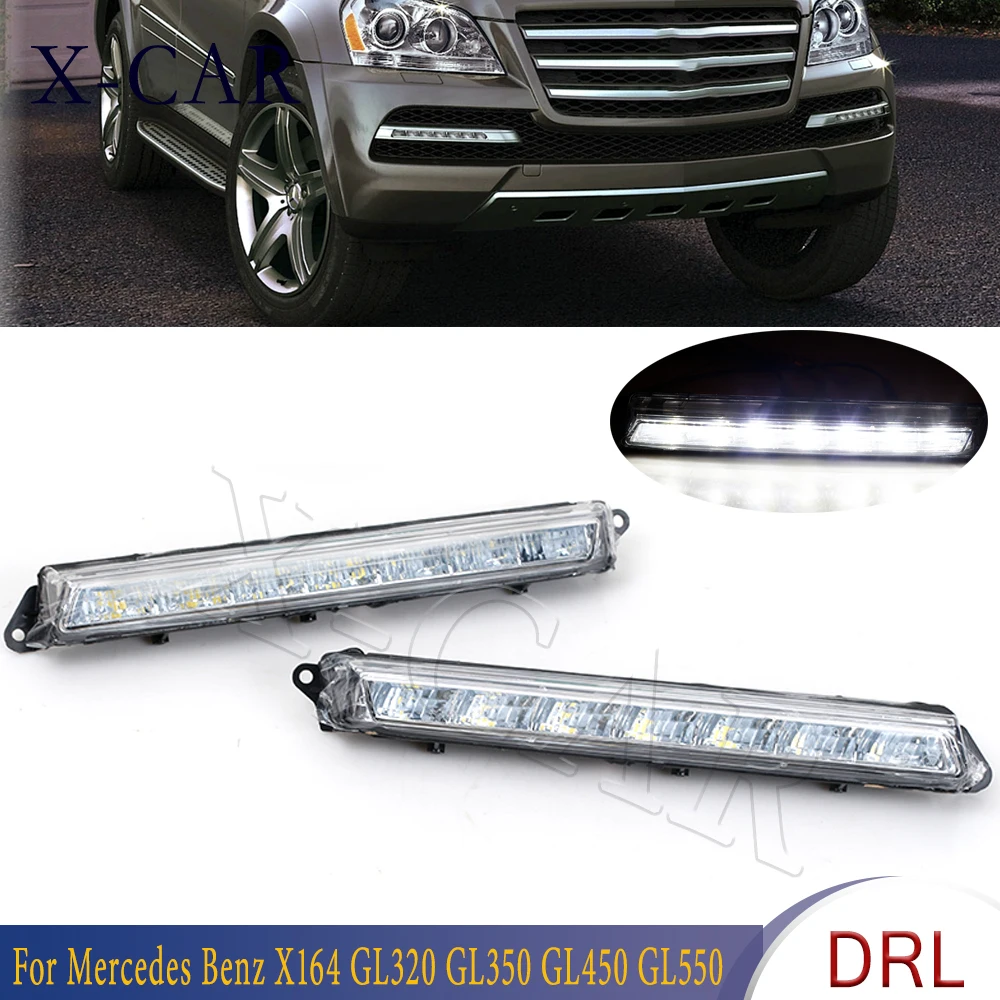 X-CAR For Mercedes Benz X164 GL320 GL350 GL450 GL550 DRL Fog light Lamp Front Bumper LED Daytime Running Light A1649060351
X-CAR For Mercedes Benz X164 GL320 GL350 GL450 GL550 DRL Fog light Lamp Front Bumper LED Daytime Running Light A1649060351